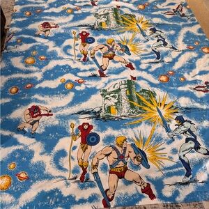 Vintage Comic Book Style Fabric